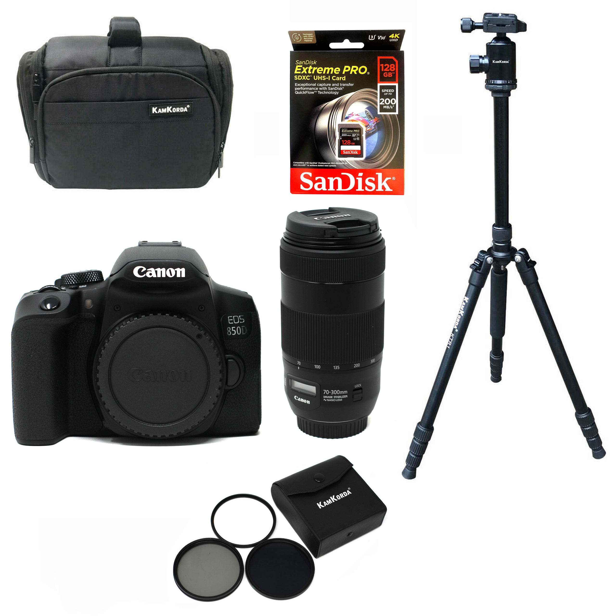 Beginner Outdoor Sports Photography Canon EOS 850D DSLR Camera Kit
