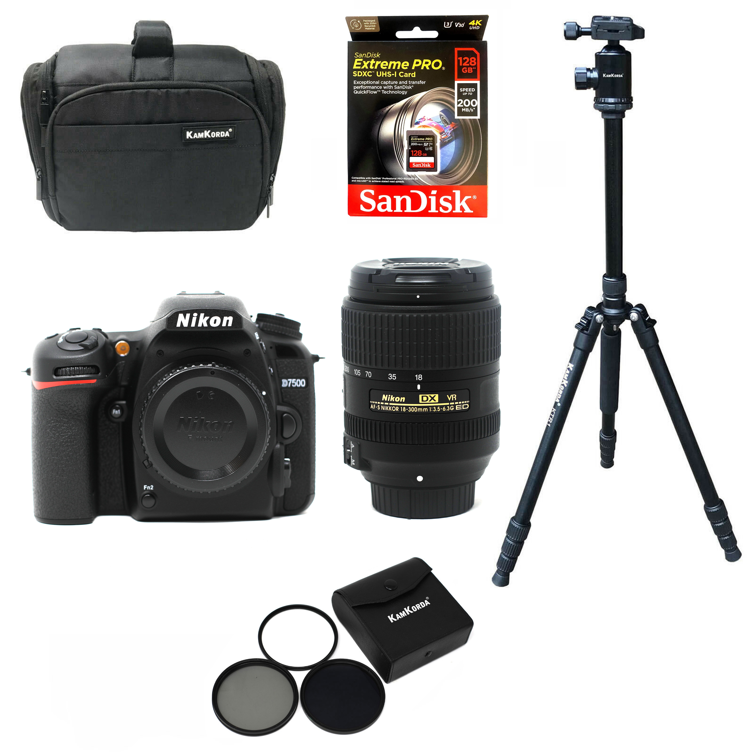 Beginner Outdoor Sports Photography Nikon D7500 DSLR Camera Kit