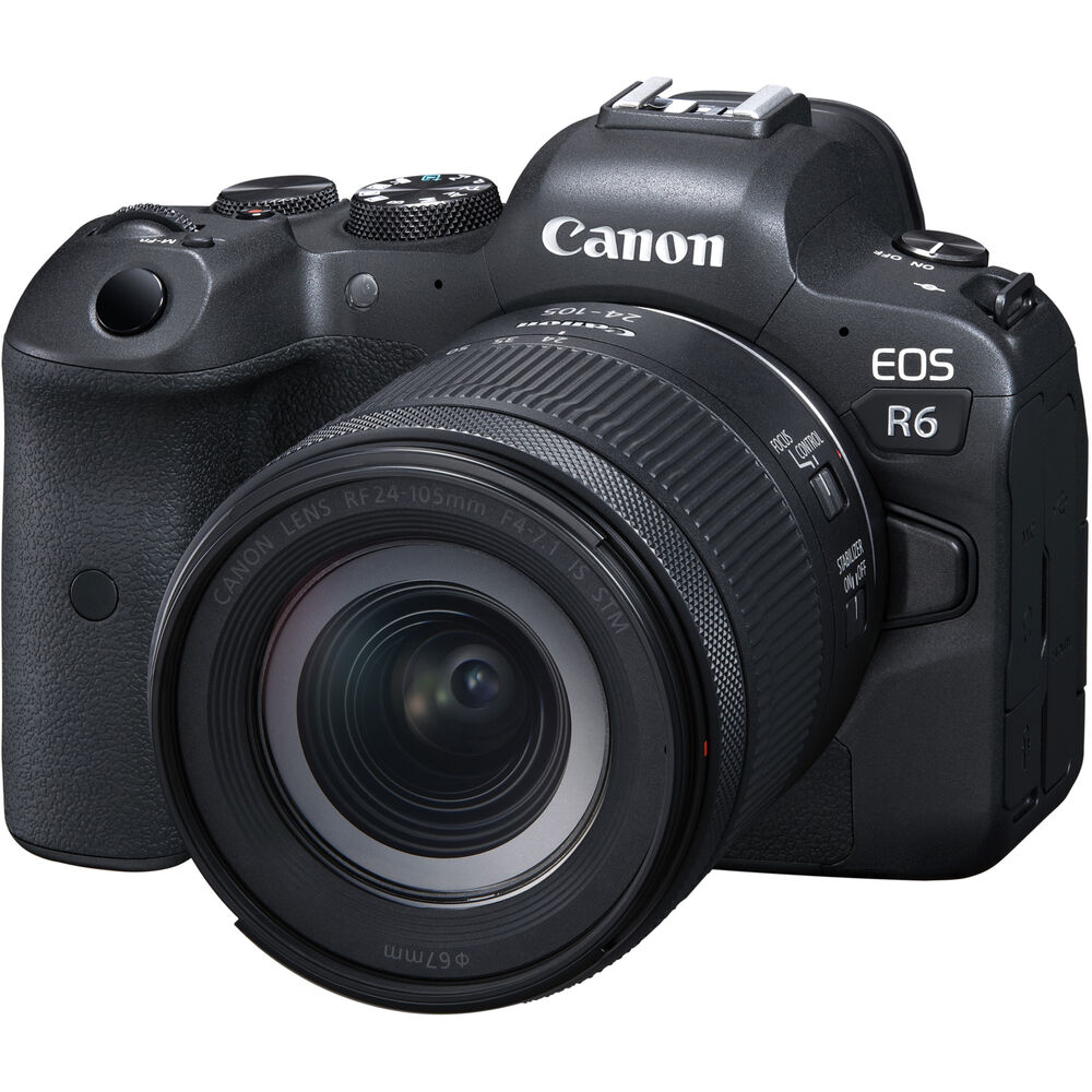 Canon EOS R6 Mirrorless Digital Camera with RF 24-105mm f/4-7.1 IS STM Lens - 2 Year Warranty - Next Day Delivery