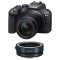 Canon EOS R10 Mirrorless Camera with RF-S 18-150mm STM Lens with EF-EOS R mount adapter - view 1