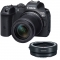 Canon EOS R7 Mirrorless Camera with RF-S 18-150mm f/3.5-6.3 IS STM Lens with EF-EOS R mount adapter - view 1