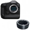 Canon EOS R1 Mirrorless Camera Body with EF-EOS R mount adapter - view 1